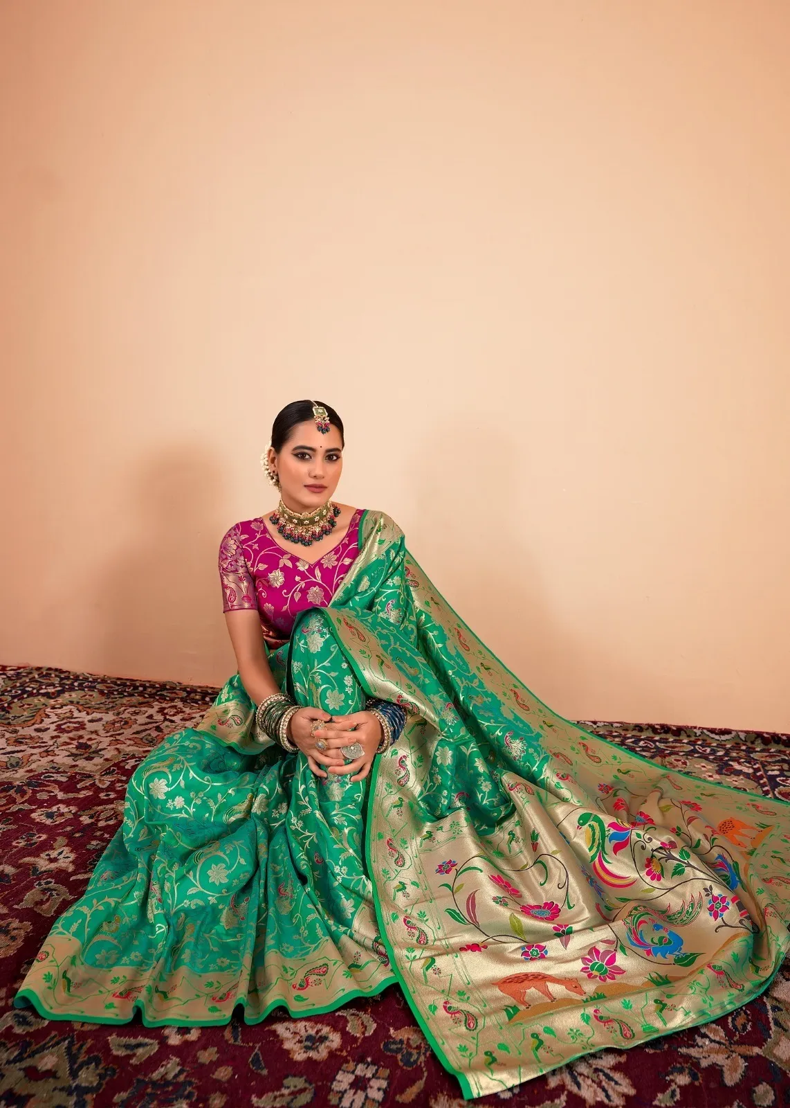 Paithani Silk Saree - Image 5 in Surat